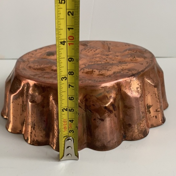Vintage 60s copper jelly mould with fruit pattern. Copper wall hanging. - Picture 10 of 10